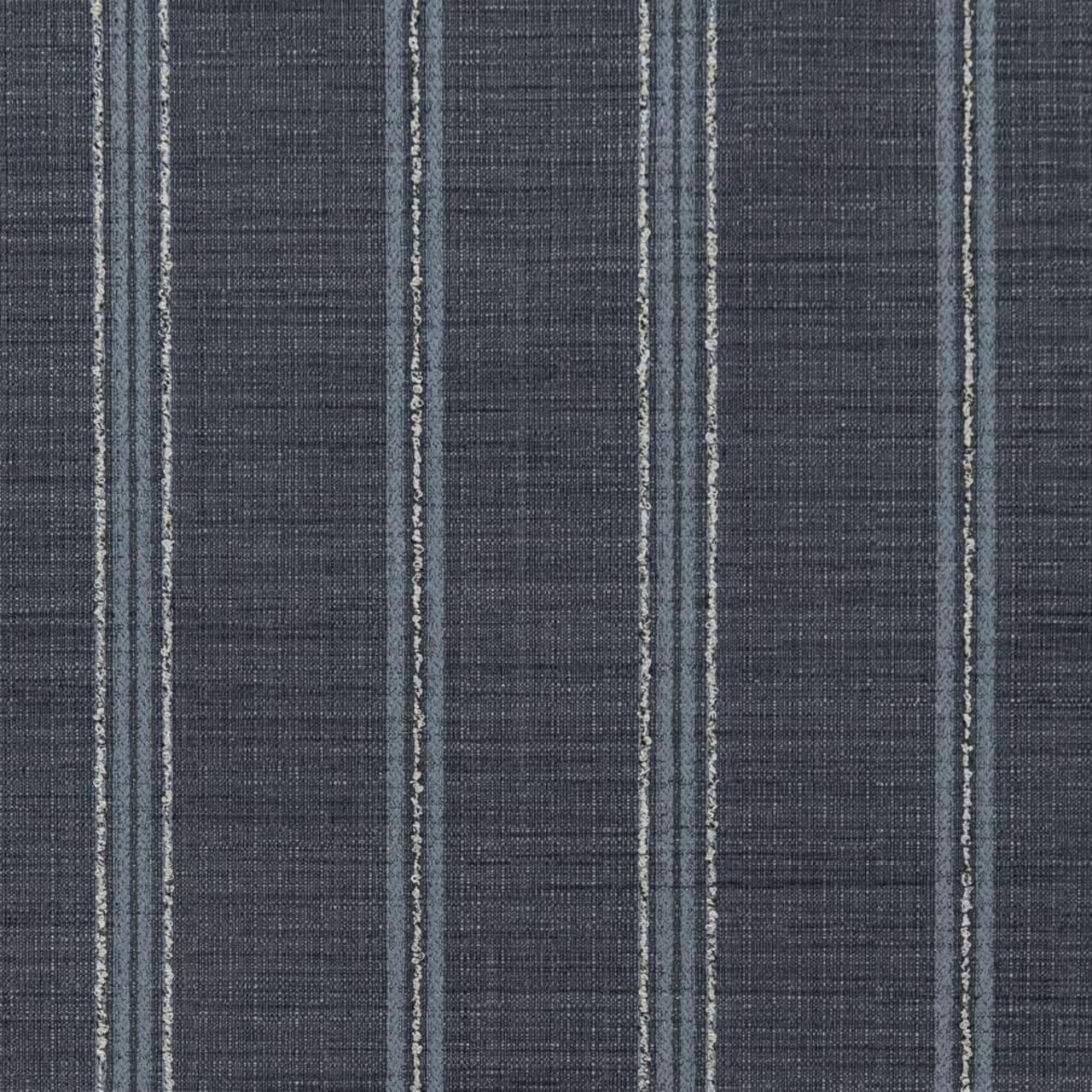 Blue Stain Resistant Performance Pet Friendly Stripe Woven Pattern Upholstery Fabric by The Yard - SKU: Alicia Prussian